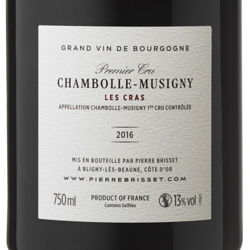 Chambolle Musigny Premier Cru Les Cras 2016