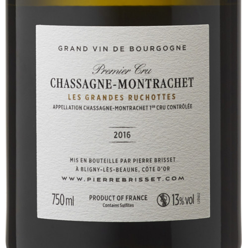 Chassagne Montrachet Premier Cru Les Grandes Ruchottes 2016