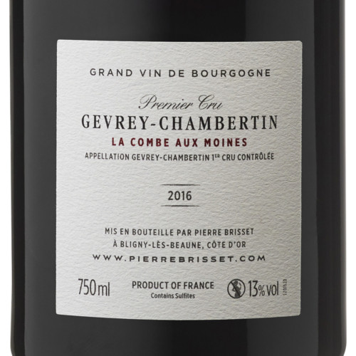 Gevrey Chambertin Premier Cru La Combe aux Moines 2016