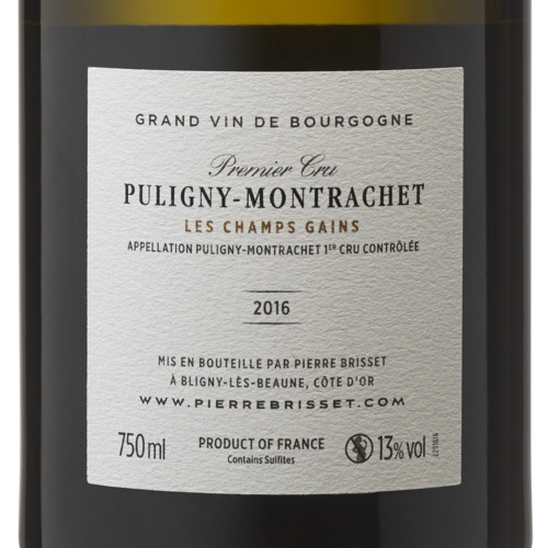 Puligny Montrachet Premier Cru Champs Gains 2016