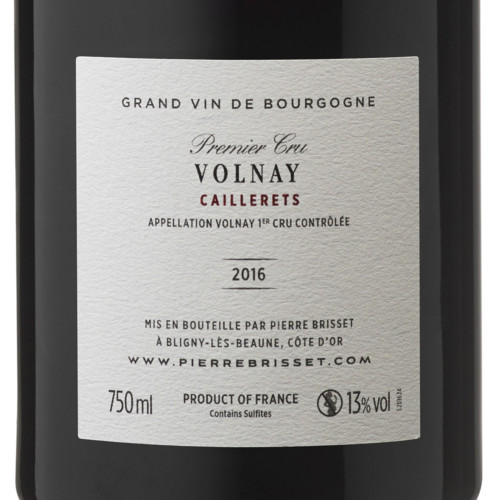 Volnay Premier Cru Caillerets 2016