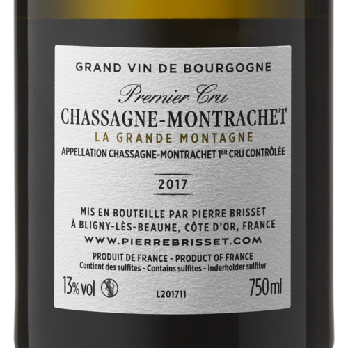 Chassagne Montrachet La Grande Montagne 2017