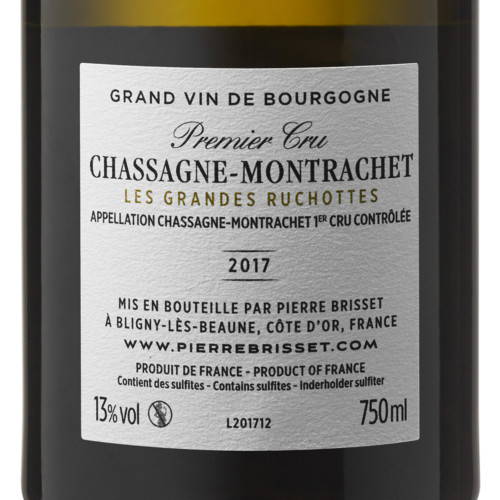 Chassagne Montrachet Les Grandes Ruchottes 2017