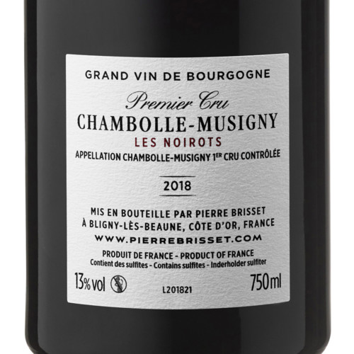 Chambolle Musigny Premier Cru Les Noirots 2018 Pierre Brisset