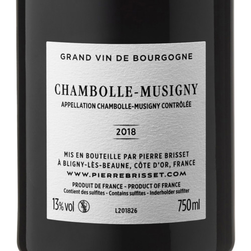 Chambolle Musigny 2018 Pierre Brisset