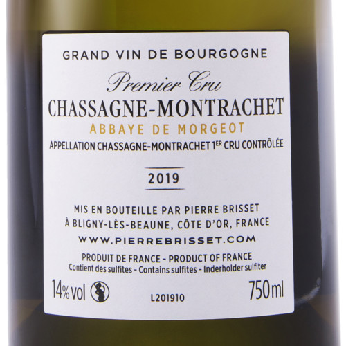 Chassagne Montrachet 1er cru Abbaye de Morgeot Pierre Brisset