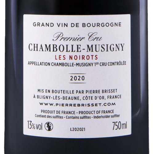 Chambolle Musigny Premier Cru - Les Noirots 2020 Pierre Brisset