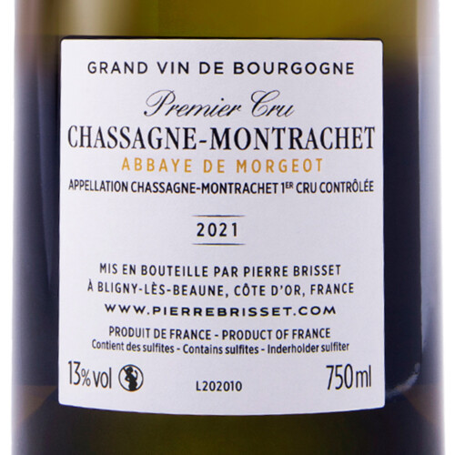 Chassagne Montrachet Premier cru - Abbaye de Morgeot 2021 – Image 3