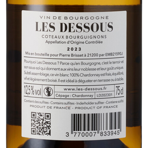 Les Dessous - Chardonnay - 2023 – Image 3
