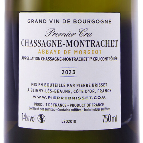 Chassagne Montrachet Premier cru - Abbaye de Morgeot 2023 – Image 3